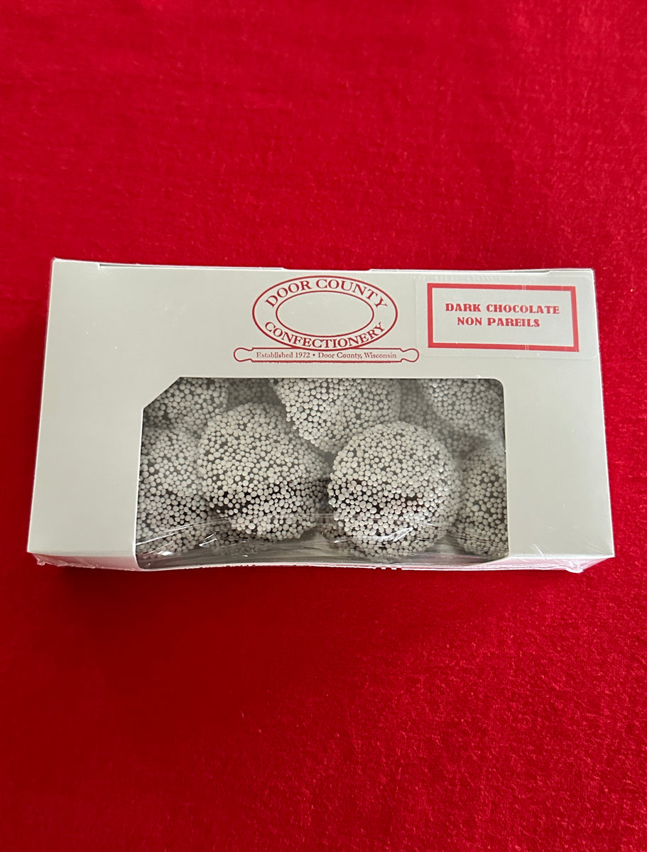 Dark Chocolate NonPariels Door County Confectionery