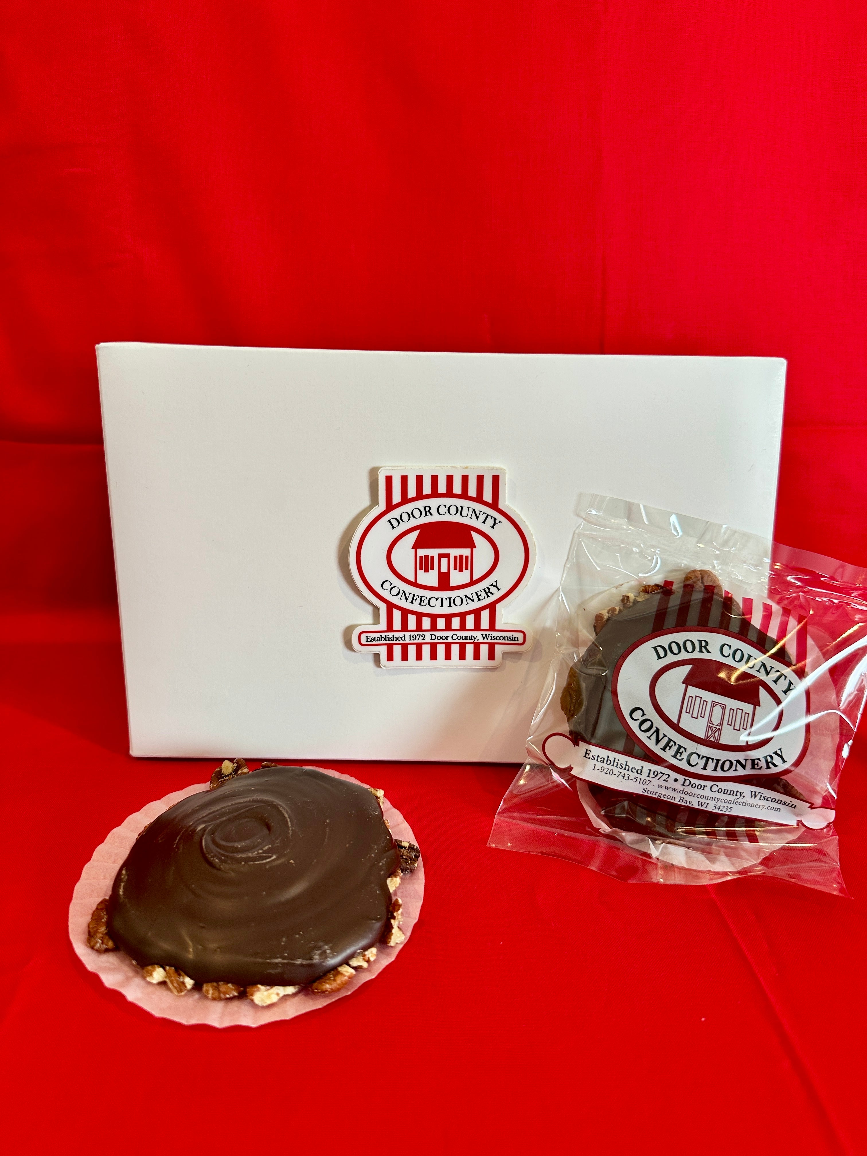 One Prepackaged Dark Chocolate Pecan Bear Paw