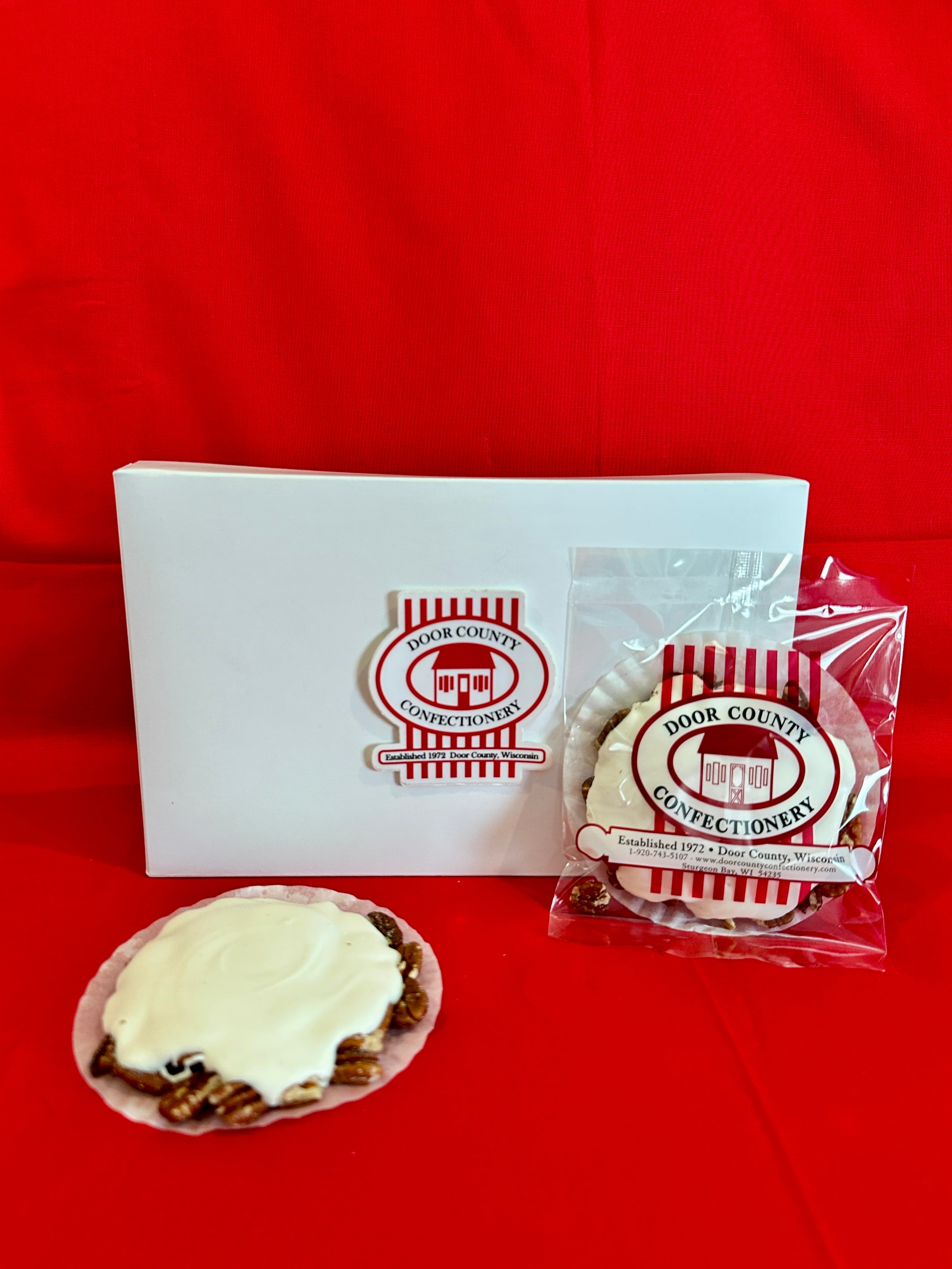 One Prepackaged White Chocolate Pecan Bear Paw