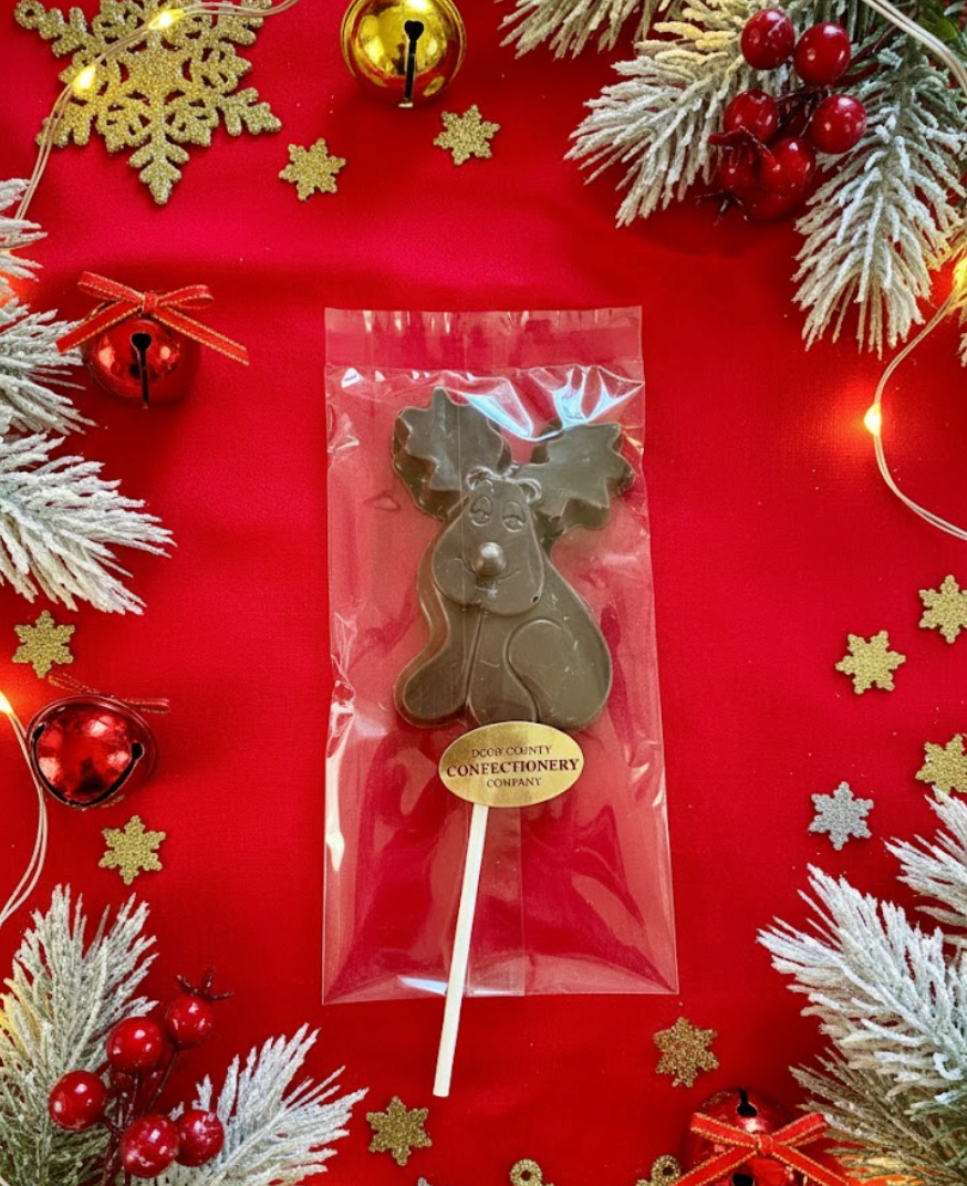 Holiday Chocolate Sucker Reindeer