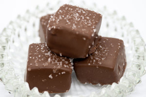 Milk Chocolate Covered Caramels with Sea Salt